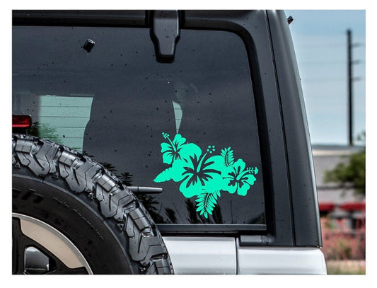 TROPICAL FLOWER DECAL