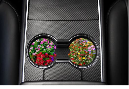 WILD FLOWER CAR COASTERS