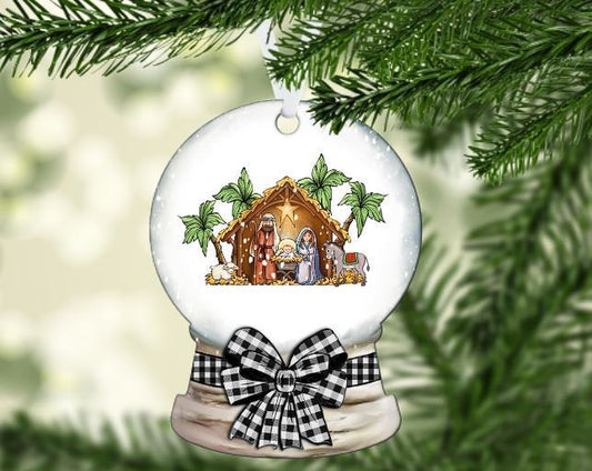 Manger scene snowglobe