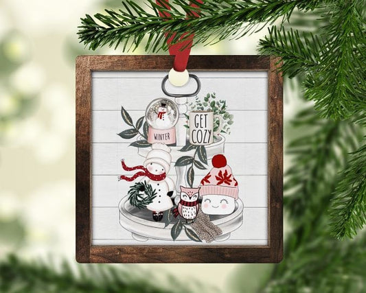 HOLIDAY TRAY CHRISTMAS ORNAMENT