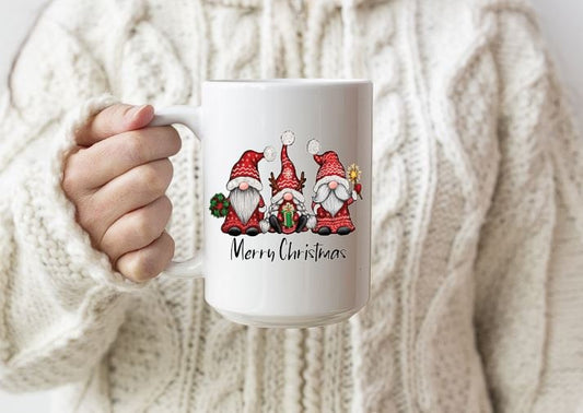 GNOME TRIO CHRISTMAS MUG