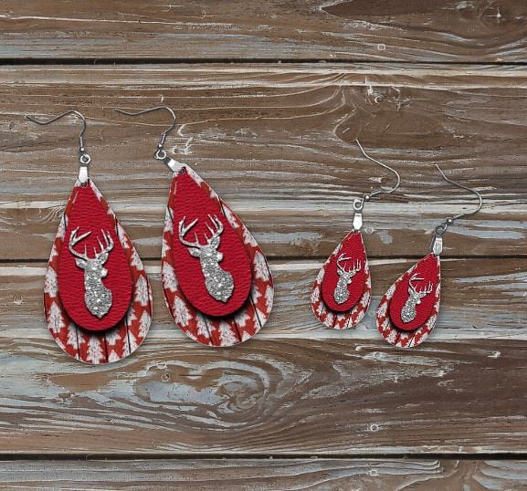 REINDEER CHRISTMAS EARRINGS