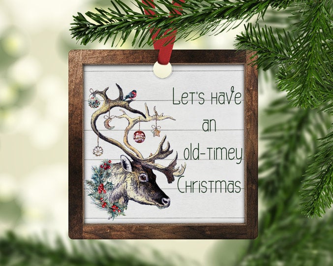 REINDEER CHRISTMAS ORNAMENT