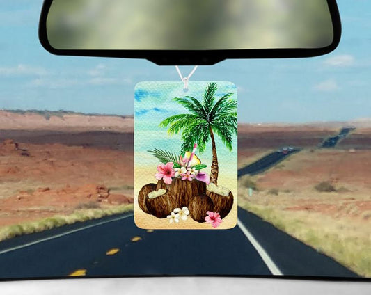 beach car air freshener