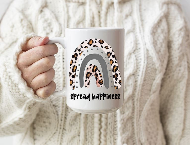 SPREAD HAPPINESS RAINBOW MUG