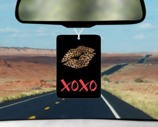 XOXO CHEETAH LIP CAR AIR FRESHENER