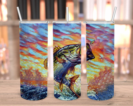 SUNSET BASS TUMBLER