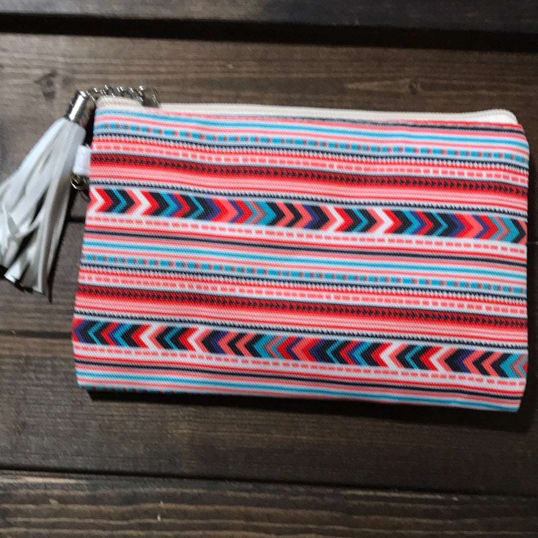 AZTEC Print Wristlet Pouch Wallet