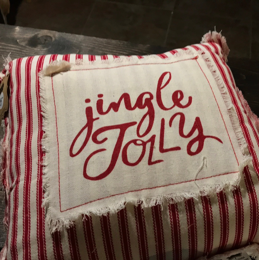 Red & White pillow