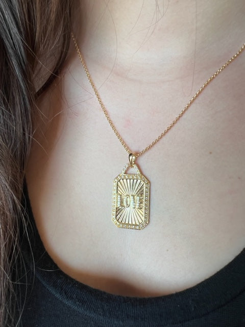 TOT love plaque necklace