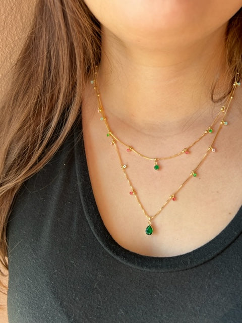 TOT LAYER NECKLACE MULTI
