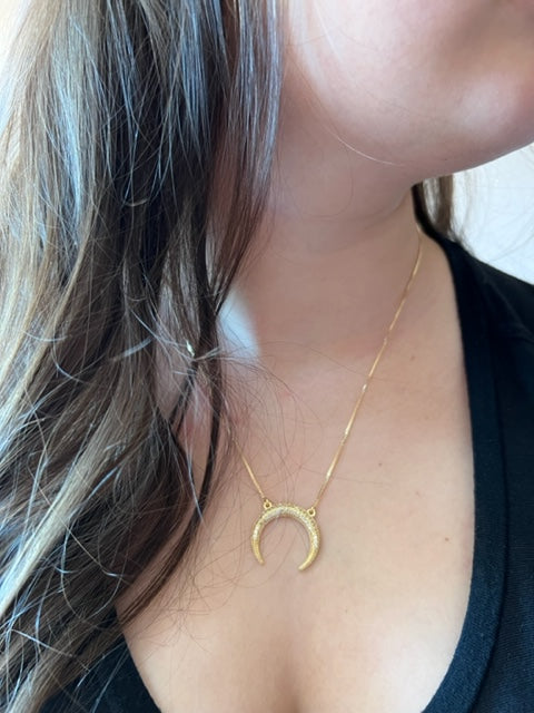 TOT CRESCENT moon necklace