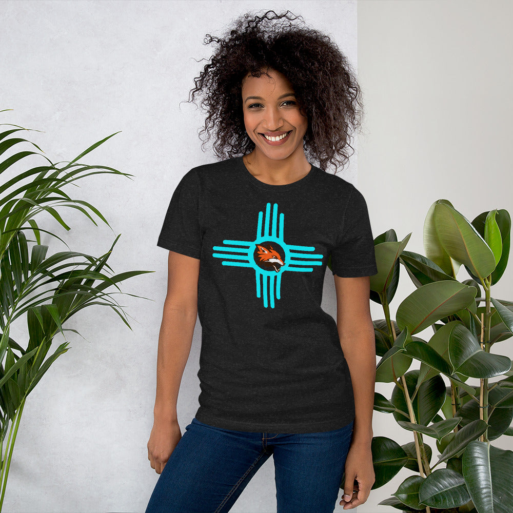 Zia symbol and fox Unisex t-shirt