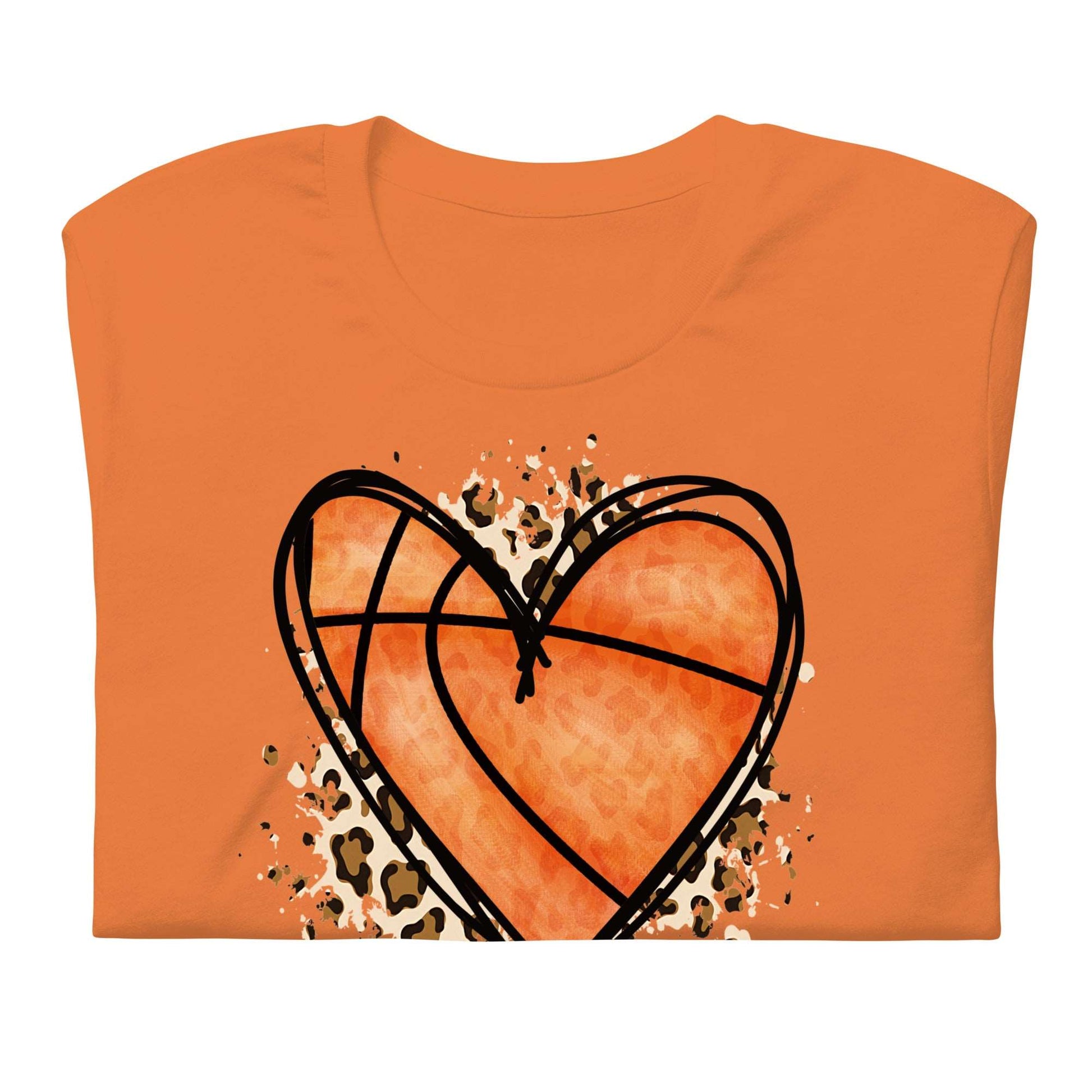 Heart Basketball Foxes Unisex t-shirt