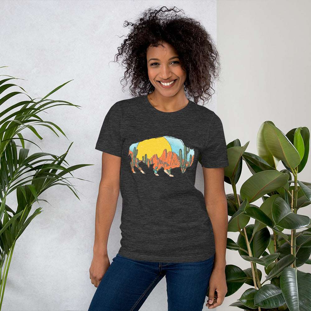 Colorful Bison Unisex t-shirt