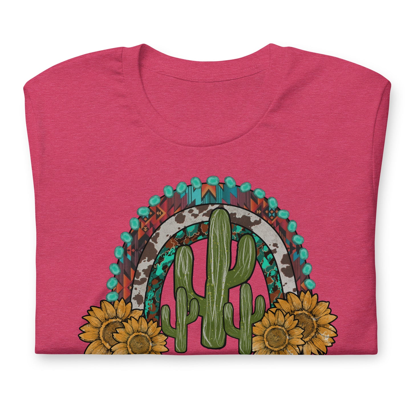 Western Rainbow Cacti Unisex T-shirt