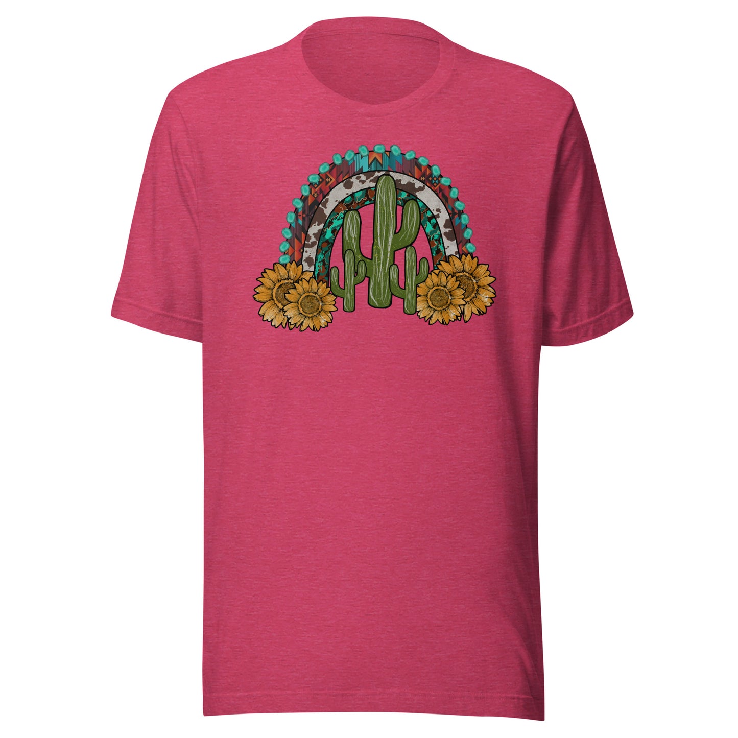 Western Rainbow Cacti Unisex T-shirt